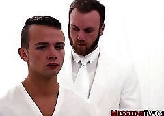 Gay mormom rides cock bareback