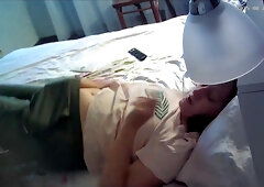 woman having fan and caught