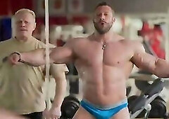 Tim Budesheim Working Back and Sexy Posing