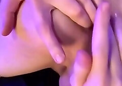 Hot titfuck and intense anal with a tranny POV