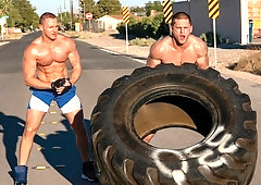 Roman Todd and Adam Gregory fuck after crossfit