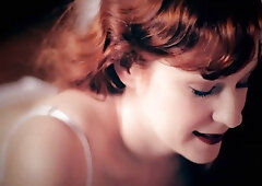 Amateur redhead MILF gets cum in mouth after blowjob