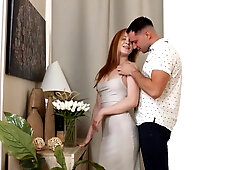 Anal loving teen matched up with two boys in hot threesome