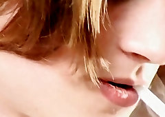 Young men smoking before sucking each other off and fucking