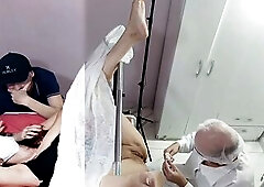 Spouse, wife for exam and doctor is sexually excited