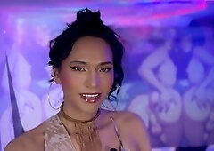 In heels, collapsing like a real princess