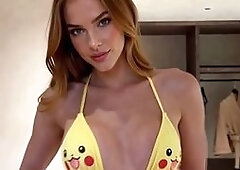 Vex Flora In Her Pikachu Two Piece