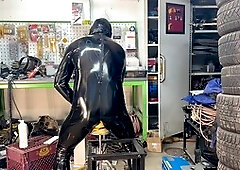 Fucking sex toy, leather vinyl pvc latex, homemade sex toy