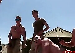 Muscular Guys Dancing On The Set Of A Falcon Shoot