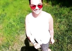 Wicked Risky Public Bang in German Park with Hawt mother I'd like to fuck