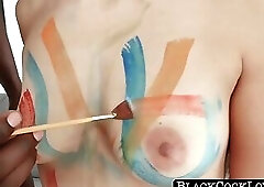 Lilly Hall's young BBC-loving beauty gets pussy stretched hard