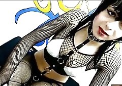 Webcam Teen Crossdresser Wanking