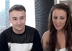 Housewife Valentina Ross Rides Her Way to Creampie Next to Her Cuck