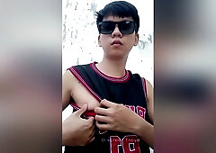 Pinoy Basketball Player With Big Veiny Cock Outdoor Masturbation Pinoy Jakol