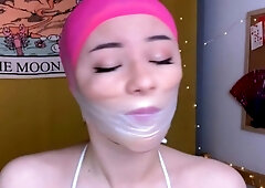 SUPER TIGHT wrap around tape gag