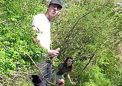 Misha Cross finds Danny D and starts giving him a deepthroat blowjob