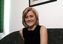 Blond wench masturbates on livecam 1st time