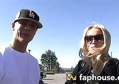 This Gorgeous Ash-Blonde MILF Gets Guttural with Stud and Gets Cum on Tits, Face in NSFW Gonzo Porn!