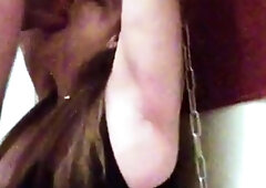 Mature slave Ellen chained and used