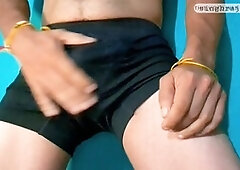 Bathroom indian, indian jerking, underwear