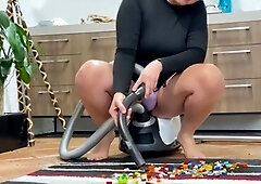 Vacuuming, underpants, stepmom