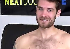 Pretty casted otter masturbates on the couch