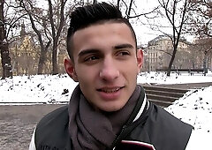 Good-looking amateur puts on a show for his sugar daddy