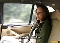 Can you blame me for being curious about this smokin' hot passenger Miky Love? We started chatting as soon as this tall Czech brunette jumped in 