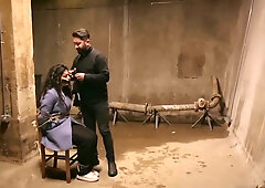 Beauty Tied, Gagged And Blindfolded