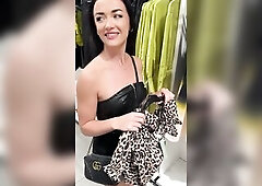 Shopping with Zuzu Enjoyable fellatio in public changing rooms