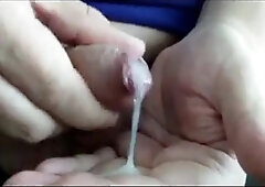 Precum dripping out of my cock 3