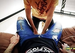 Cum drinking, sloppy deepthroat, deep-throat