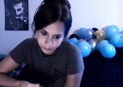 Brunette Solo Webcam Masturbation