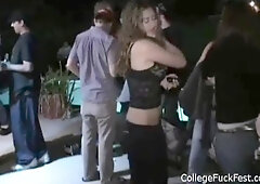 Dorm threeway teen getting cunt screwed