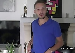 KEVIN ASS fucked bareback in double penetration for CRUNCHBOY by 2 straights boys curious fr