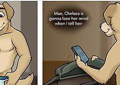 Furry cartoon fun: Internship part two with Realmrcake in a wild public anal adventure