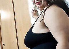 Chunky bitch cheating wife screws with her chunky trucker lover with super rod