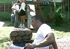 Blonde shemale deep drilled gay ass