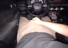 Dirty Talk And Moaning In The Car *messy Cumshot* Loud Male