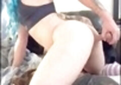 Bubble butt femboy, big ass crossdresser, big butt cd