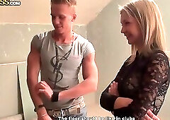 Beatifull Russian Teen With Big Natural Tits Gets Banged By Three Cocks. One Of The Best Facial In