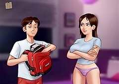 Sizzling brunette with a big booty in an erotic adventure