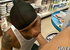 Interracial fun of gays