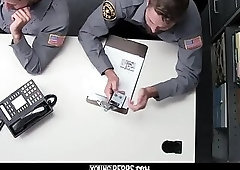 YoungPerps - Security Officer Sucks His Coworkers Thick Cock On The Job