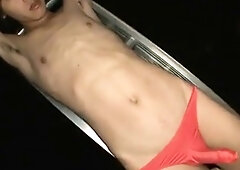 Asian Twink's BDSM Toy Striptease