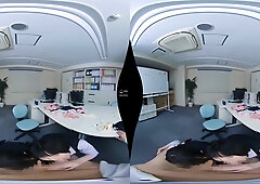 Your New Life at the Company with Only Horny Women - FFFM Office Sex Asian Foursome
