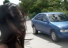 Salacious brunette gf jessica gets tough experience