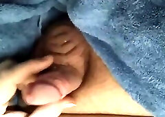 i jerk off my small penis and show balls