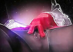 High Heels Fetish Huge Silicone Titties Ever Twilight Zone Diamond Glitter High Heels Fondling Satin Gloves Love button Teasing
