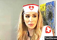 Shemale-nurse, trans-shemale
